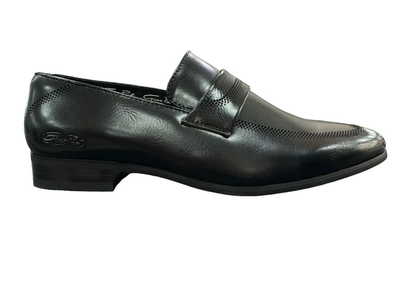 Gino Paoli - Sean Mens Black Slip On Formal Shoes