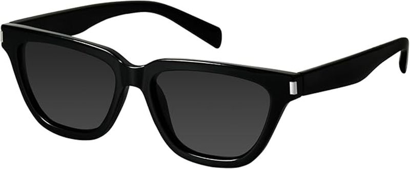 Small Cat Eye Polarized Sunglasses for Women Retro Square Narrow Skinny