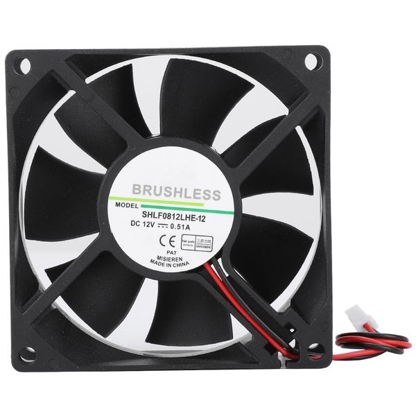 SHLF0812LHE-12 8CM DC 12V 0.51A 2Pin Large Air Volume Cooling Fan