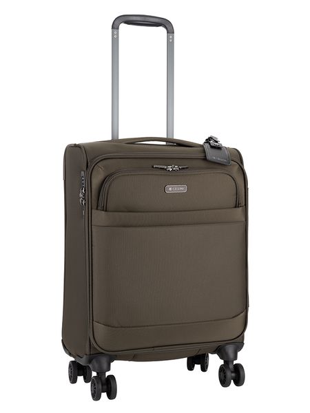 Cellini Microlite S 4 Wheel Carry On Trolley Brown