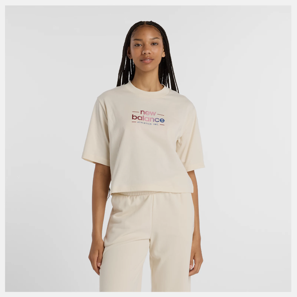 New Balance Women's Reimagined Short Sleeve Tee - Linen