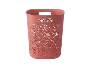 12L Hallow Turtle Leaf Design Plastic Waste Paper Bin Household Dustbin