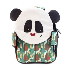 Les Deglingos Small (32cm) PVC Kid's Backpack - Panda