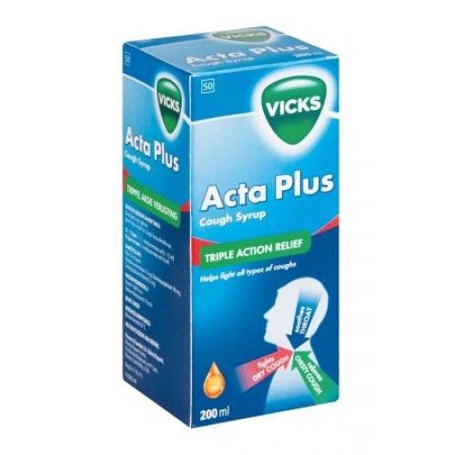 Vicks Acta Plus Cough Syrup 200 ml
