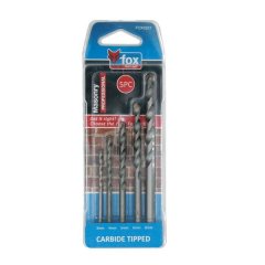 Drill Fox Set Masonry Pro 3-8Mm 5Piece - 4 Pack