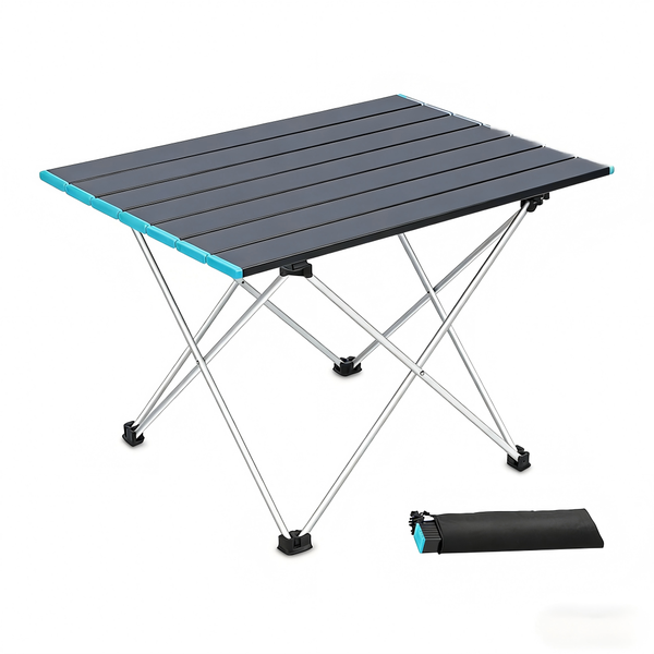 Portable Camping Aluminum Alloy Folding Table - 40 x 58 x 40 CM