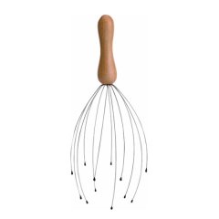 Head &amp; Scalp Massager with Wooden Handle