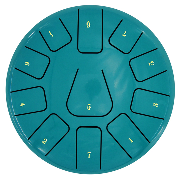 8 Inch Steel Tongue Drum 11 Note Tambourine D
