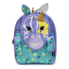 Les Deglingos Small (32cm) PVC Kid's Backpack - Zebra