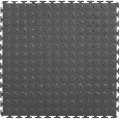 ZEE - PVC Interlocking Rubber Floor Tile - Gym - (4-Pack) - Grey