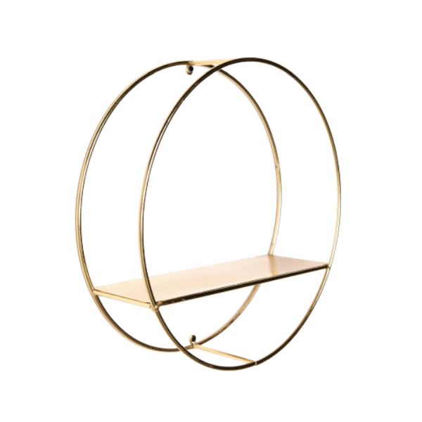 Wall Shelf - Gold Circle
