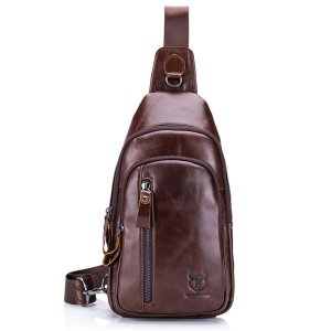 Bullcaptain - Titan Men's Chestbag Genuine Leather Sling Crossbody Bag