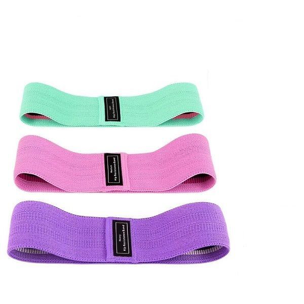 Resistance Bands for Hips Legs and Glutes Workout - Set of 3