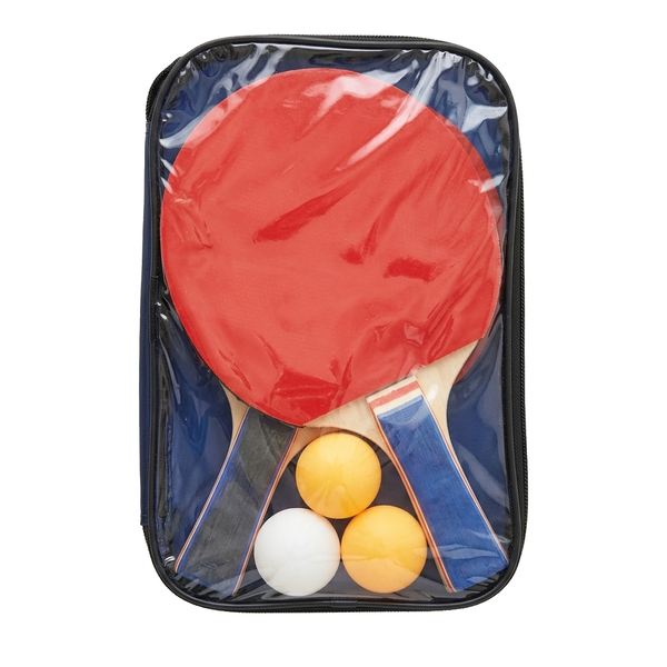 Table Tennis Set with Zip Carry Bag - 2 Bats &amp; 3 Balls