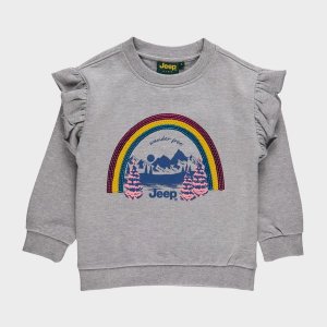 Jeep Grey Crewneck Sweat Top