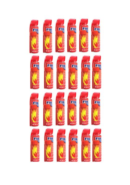 24 x Portable Fire Extinguisher With Holder - 500ml