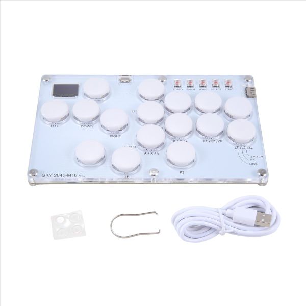 16Key Joystick Hitbox Keyboard Arcade Stick Controller for Ps4/Ps3 D