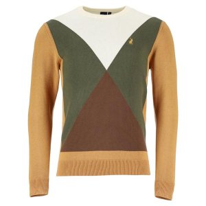 Polo Mens Argyle Knitwear Jersey - Fatigue/Multi