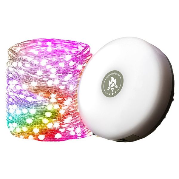 32.8FT Camping Light Retractable Outdoor LED Lights With Carrying Box