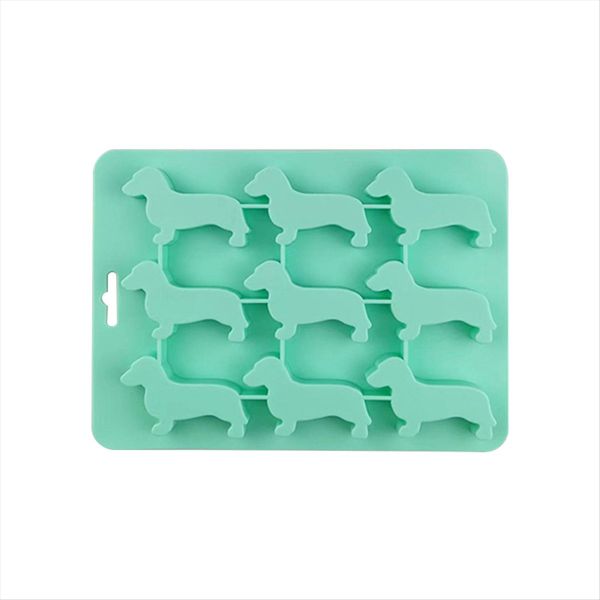 Silicone Dachshund Puppy Shaped Ice-Cube Chocolate Cookie Mold DIY Home Ice