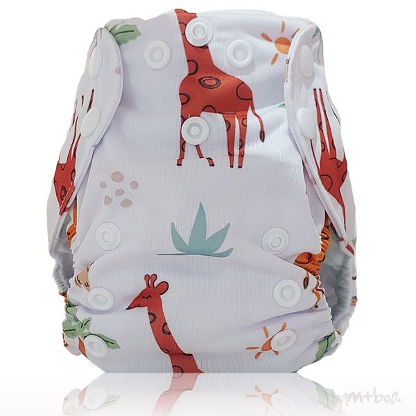 Newborn All-In-One Nappy - Giraffe