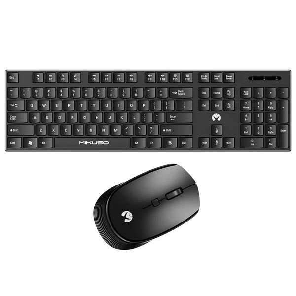 Mikuso 2.4GHz Wireless Keyboard And Mouse Combo Black - KB-C026