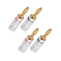 Nakamichi Speaker Connector Banana Plugs Straight (2Pairs)