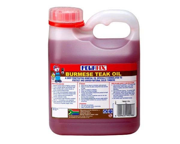 Powafix Teak Oil - 5L
