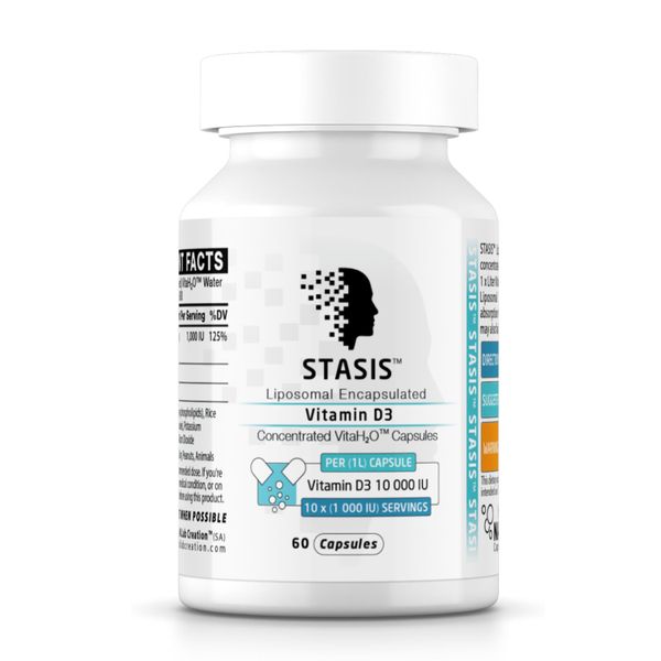 Liposomal Vitamin D3 - 60 x 1L (10K IU) VitaH2O Capsules -1 000 IU Servings