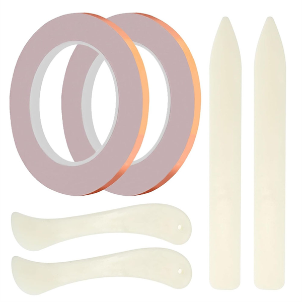 2 Rolls(36 Yards) 1/4 Inch Width Copper Backed Copper Foil Tape