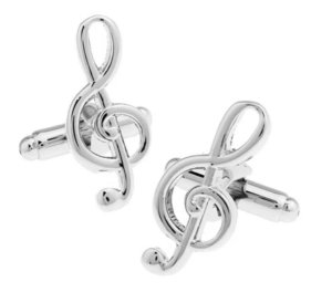 OTC Treble Clef Music Note Musician Style Cufflinks
