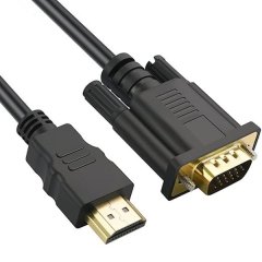 Omivine 1080P HDMI To VGA Cable , HDMI To VGA One-Way Data Transmission