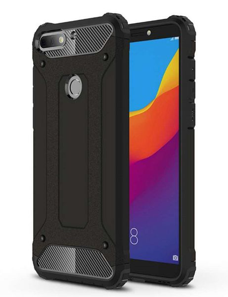 Shockproof Armor Case for Huawei Y7 2018 - Black