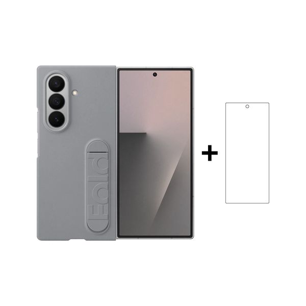 Samsung Galaxy Z Fold7 5G 512GB Dual Sim Silver Shadow + Grey Silicone Cover &amp; Anti-Reflective Film