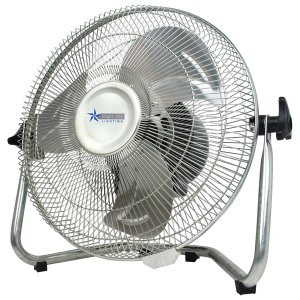 Bright Star - Whisper Quiet Floor Standing Fan - FAN010 Chrome