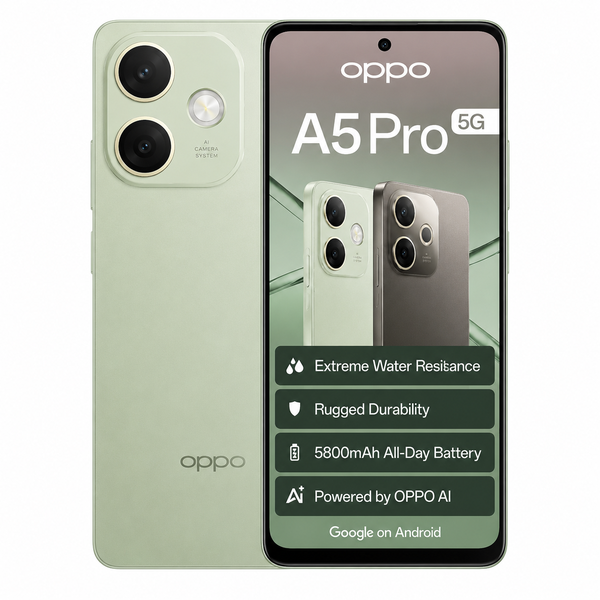 Oppo A5 Pro 256GB 50MP 5G Dual SIM Smartphone - Olive Green