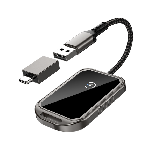Wireless Car Adapter Compatible with Android Auto &amp; CarPlay, 5.8GHz WiFi