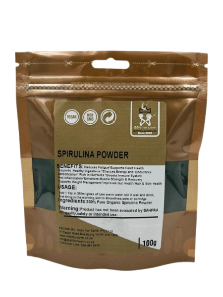 Ididit For Earth Spirulina Powder Superfood Supplement 100g