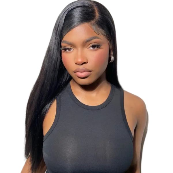 Brazilian/Peruvian Virgin Hair Straight Full frontal Wig 10inch Ombre Blonde