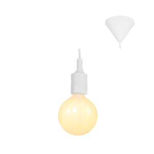 Eurolux - Pendant Silicone E27 Suspension Cord Set White