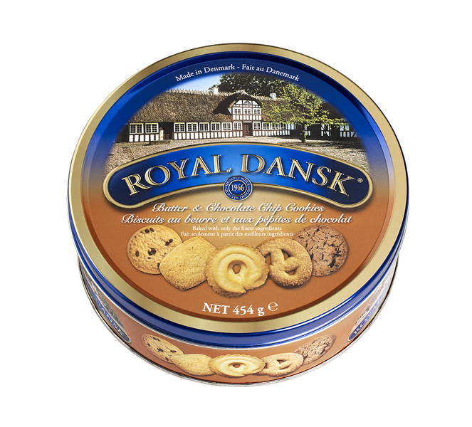Royal Dansk - Danish Butter &amp; Chocolate Chip Biscuits 454g