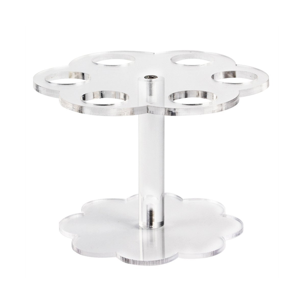 1pcs 6 Holes Acrylic Ice Cream Cone Stand Holder Transparent