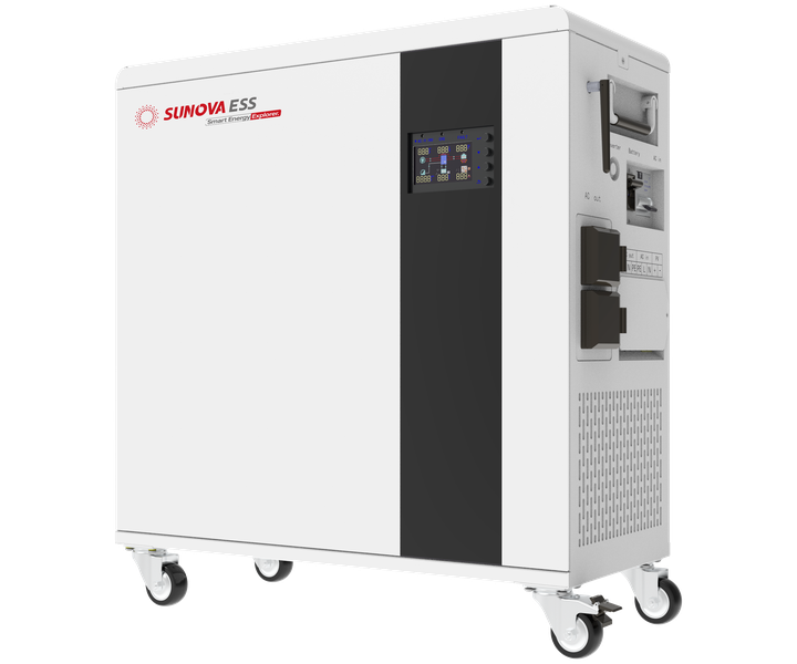 Sunova-eFox-H Series All-In-One Battery Inverter Trolley : 5Kw + 5.12Kwh