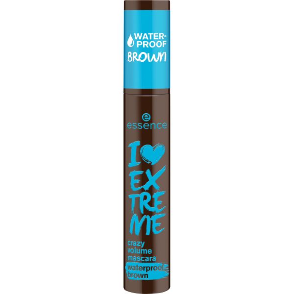 essence I LOVE EXTREME crazy volume mascara waterproof brown 01