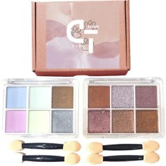 Cleo 2 x 6 Pieces Chrome Nail Powder