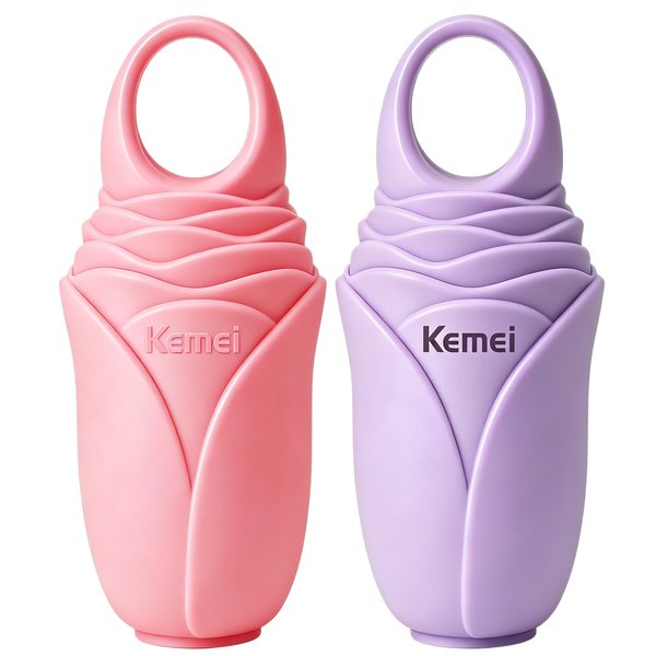 Kemei 2 Pack Rose Shaped Ice Face Roller-Silicone Mold,Reusable