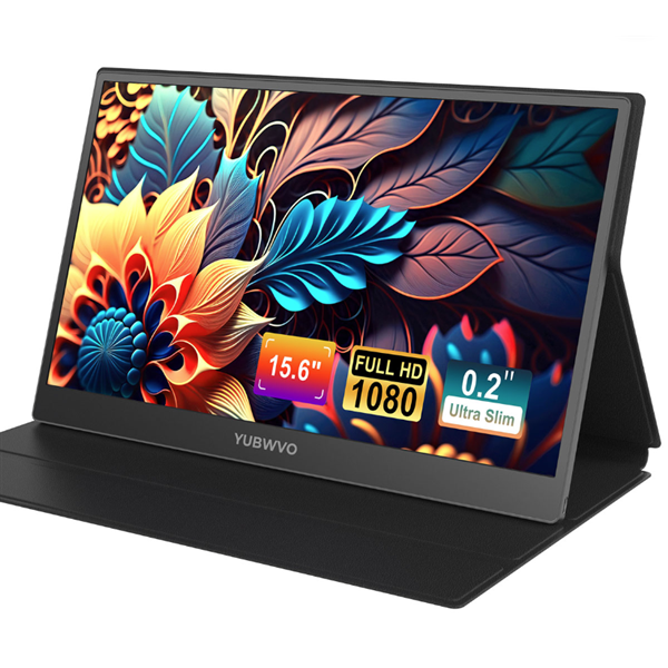 YUBWVO 15.6" Portable Monitor for Laptop-J3