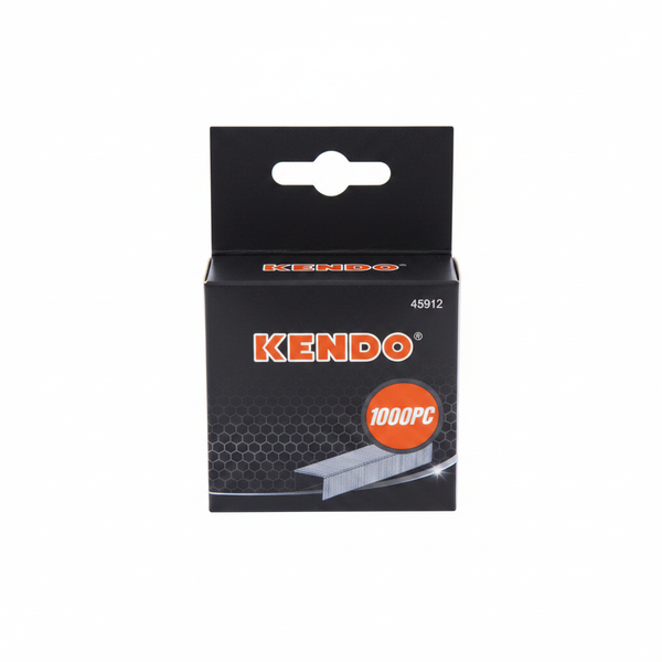 Kendo 12mm U-Type Staples - 1000 Piece Box for Staple Guns