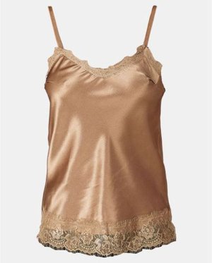 UB Creative Satin Cammie with Lace Trim - Gold