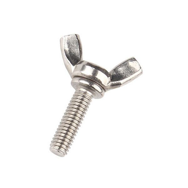 25 Pieces Wing Nut M6 x25 mm Thumb Screw with Metric Bolt